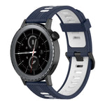 Dây đồng hồ silicone hai màu họa tiết dọc 20mm, Dành cho Samsung Galaxy Watch 42mm, Dành cho Samsung Gear Sport, Dành cho Samsung Gear S2 Classic