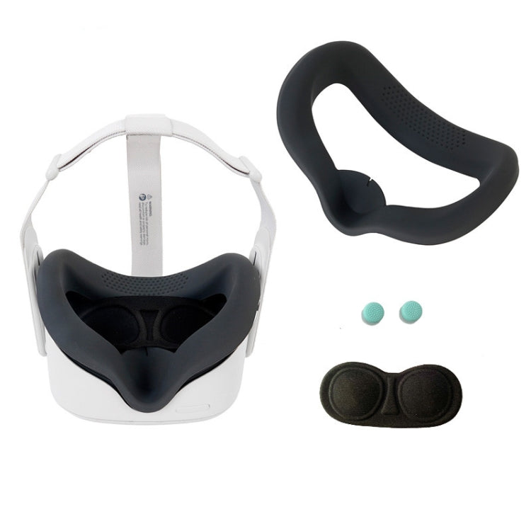 Bộ mặt nạ mắt silicone và nắp ống kính phù hợp cho Oculus Quest2 thế hệ JD-391215