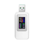 Máy đo USB DC 10 trong 1 KWS-MX18, đo dòng điện 4-30V, đồng hồ đo điện áp, đồng hồ ampe kỹ thuật số