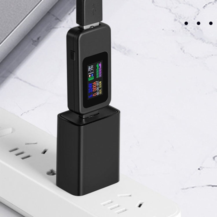 Máy đo USB DC 10 trong 1 KWS-MX18, đo dòng điện 4-30V, đồng hồ đo điện áp, đồng hồ ampe kỹ thuật số