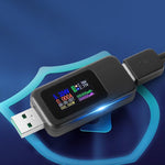 Máy đo USB DC 10 trong 1 KWS-MX18, đo dòng điện 4-30V, đồng hồ đo điện áp, đồng hồ ampe kỹ thuật số