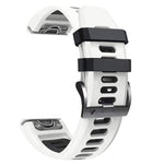 22mm Silicone Sports Two-Color Watch Band, For Garmin Fenix 5 Plus