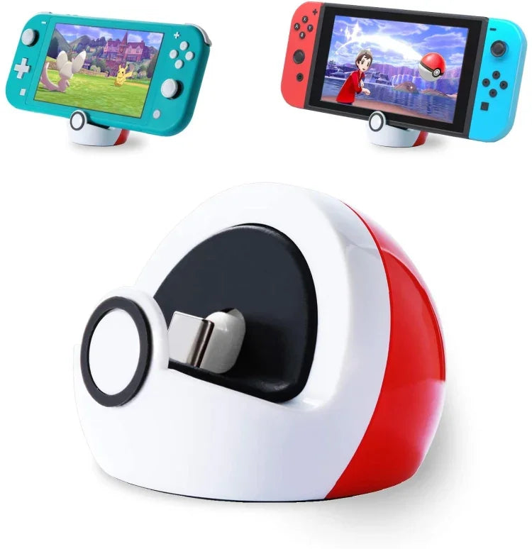 Đế sạc mini di động cho máy chơi game Nintendo Switch và Switch Lite NS, Đế sạc
