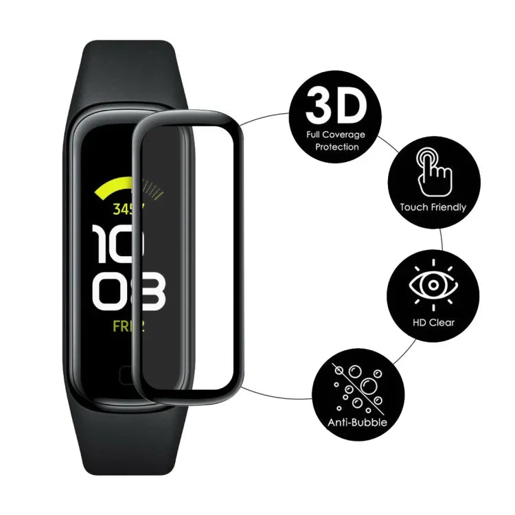 Dành cho Samsung Galaxy Fit 2 ENKAY Hat-Prince 3D Bảo vệ Màn hình Mềm PC Viền + PMMA HD, 1 Cái, 2 Cái, 5 Cái, 10 Cái