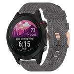 18mm Nylon Woven Watch Band, For Garmin Forerunner 255S, For Garmin Venu 2S, For Garmin Vivomove 3S, For Garmin Vivoactive 4S
