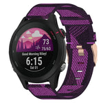 18mm Nylon Woven Watch Band, For Garmin Forerunner 255S, For Garmin Venu 2S, For Garmin Vivomove 3S, For Garmin Vivoactive 4S