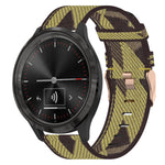 18mm Nylon Woven Watch Band, For Garmin Forerunner 255S, For Garmin Venu 2S, For Garmin Vivomove 3S, For Garmin Vivoactive 4S