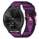 18mm Nylon Woven Watch Band, For Garmin Forerunner 255S, For Garmin Venu 2S, For Garmin Vivomove 3S, For Garmin Vivoactive 4S