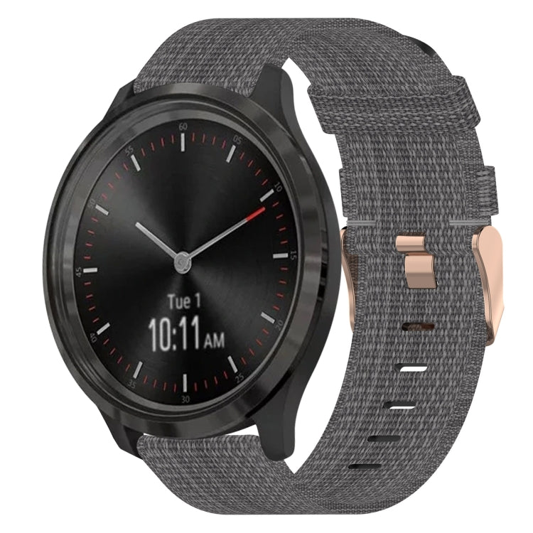 20mm Nylon Woven Watch Band, For Garmin Venu SQ, For Garmin Vivomove 3, For Garminmove 3, For Garmin VivoMove Luxe, For Garminmove Luxe, For Garmin VivoMove Style