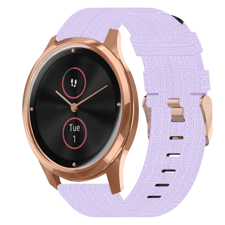 20mm Nylon Woven Watch Band, For Garmin Venu SQ, For Garmin Vivomove 3, For Garminmove 3, For Garmin VivoMove Luxe, For Garminmove Luxe, For Garmin VivoMove Style
