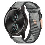 20mm Nylon Woven Watch Band, For Garmin Venu SQ, For Garmin Vivomove 3, For Garminmove 3, For Garmin VivoMove Luxe, For Garminmove Luxe, For Garmin VivoMove Style