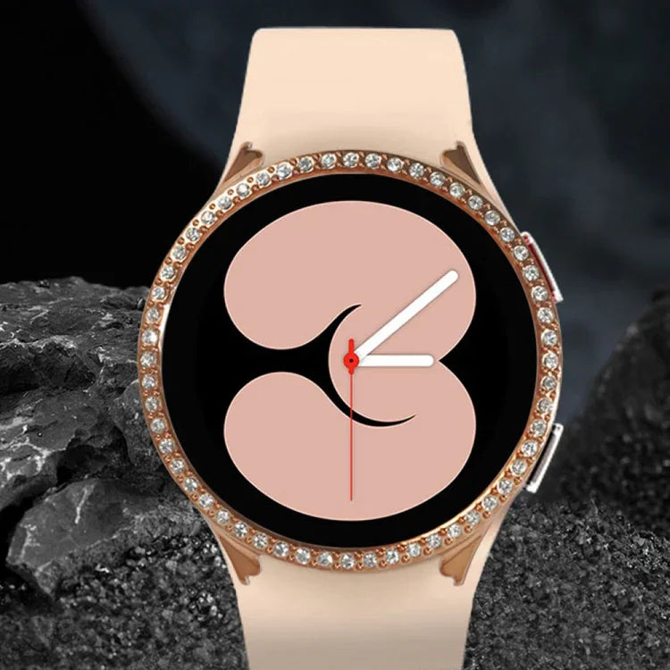 Ốp silicone chống sốc TPU có đính kim cương, Dành cho Samsung Galaxy Watch 5 44mm, Dành cho Samsung Galaxy Watch 5 40mm