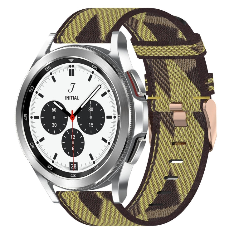 20mm Nylon Woven Watch Band, For Samsung Galaxy Watch 4 40mm, For Samsung Galaxy Watch 4 44mm, For Samsung  Galaxy Watch 4 Classic 42mm, For Samsung  Galaxy Watch 4 Classic 46mm, For Samsung Galaxy Watch 3 41mm, For Samsung Galaxy Watch Active 2 40mm
