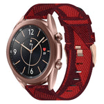 20mm Nylon Woven Watch Band, For Samsung Galaxy Watch 4 40mm, For Samsung Galaxy Watch 4 44mm, For Samsung  Galaxy Watch 4 Classic 42mm, For Samsung  Galaxy Watch 4 Classic 46mm, For Samsung Galaxy Watch 3 41mm, For Samsung Galaxy Watch Active 2 40mm