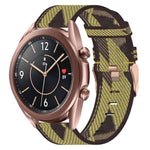 20mm Nylon Woven Watch Band, For Samsung Galaxy Watch 4 40mm, For Samsung Galaxy Watch 4 44mm, For Samsung  Galaxy Watch 4 Classic 42mm, For Samsung  Galaxy Watch 4 Classic 46mm, For Samsung Galaxy Watch 3 41mm, For Samsung Galaxy Watch Active 2 40mm