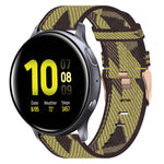 20mm Nylon Woven Watch Band, For Samsung Galaxy Watch 4 40mm, For Samsung Galaxy Watch 4 44mm, For Samsung  Galaxy Watch 4 Classic 42mm, For Samsung  Galaxy Watch 4 Classic 46mm, For Samsung Galaxy Watch 3 41mm, For Samsung Galaxy Watch Active 2 40mm