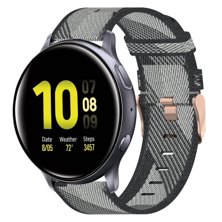 Dây đồng hồ dệt nylon 20mm, dành cho Samsung Galaxy Watch Active 2 44mm, dành cho Samsung Galaxy Watch Active 40mm, dành cho Samsung Galaxy Watch 42mm, dành cho Samsung Gear Sport, dành cho Samsung Gear S2 Classic