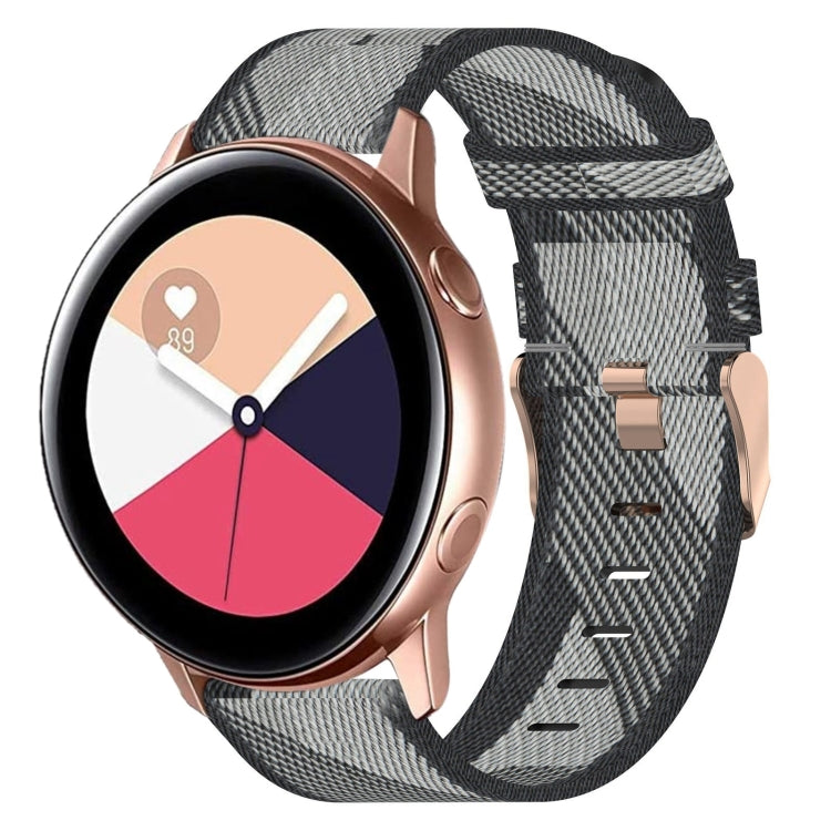 Dây đồng hồ dệt nylon 20mm, dành cho Samsung Galaxy Watch Active 2 44mm, dành cho Samsung Galaxy Watch Active 40mm, dành cho Samsung Galaxy Watch 42mm, dành cho Samsung Gear Sport, dành cho Samsung Gear S2 Classic
