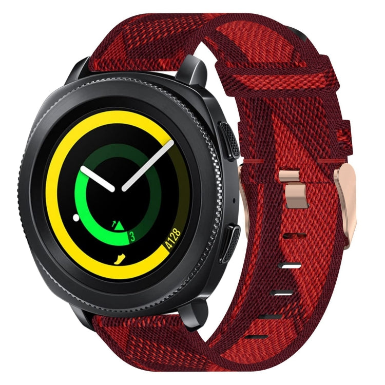 Dây đồng hồ dệt nylon 20mm, dành cho Samsung Galaxy Watch Active 2 44mm, dành cho Samsung Galaxy Watch Active 40mm, dành cho Samsung Galaxy Watch 42mm, dành cho Samsung Gear Sport, dành cho Samsung Gear S2 Classic