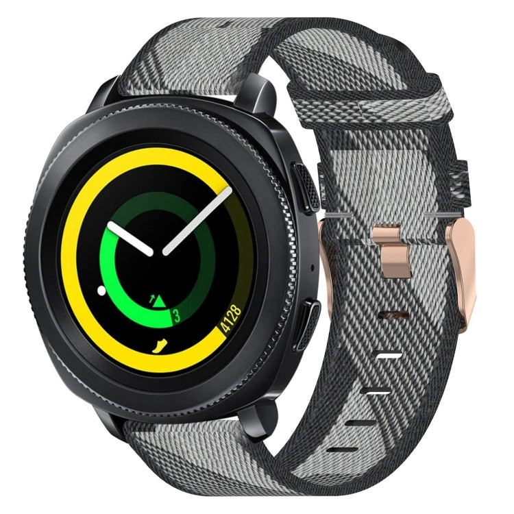 Dây đồng hồ dệt nylon 20mm, dành cho Samsung Galaxy Watch Active 2 44mm, dành cho Samsung Galaxy Watch Active 40mm, dành cho Samsung Galaxy Watch 42mm, dành cho Samsung Gear Sport, dành cho Samsung Gear S2 Classic