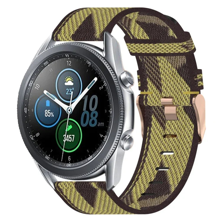 Dây đeo đồng hồ nylon dệt 22mm, Dành cho Samsung Galaxy Watch3 45mm, Dành cho Samsung Galaxy Watch 46mm, Dành cho Samsung Gear S3 Classic, Dành cho Samsung Gear S3 Frontier