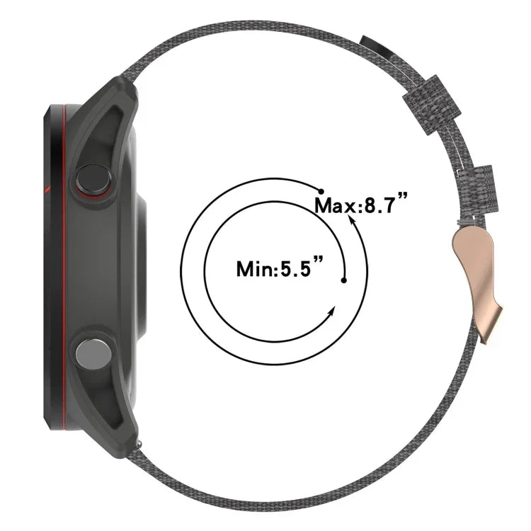 Dây đeo đồng hồ nylon dệt 22mm, Dành cho Samsung Galaxy Watch3 45mm, Dành cho Samsung Galaxy Watch 46mm, Dành cho Samsung Gear S3 Classic, Dành cho Samsung Gear S3 Frontier
