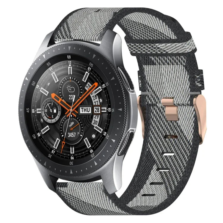 Dây đeo đồng hồ nylon dệt 22mm, Dành cho Samsung Galaxy Watch3 45mm, Dành cho Samsung Galaxy Watch 46mm, Dành cho Samsung Gear S3 Classic, Dành cho Samsung Gear S3 Frontier