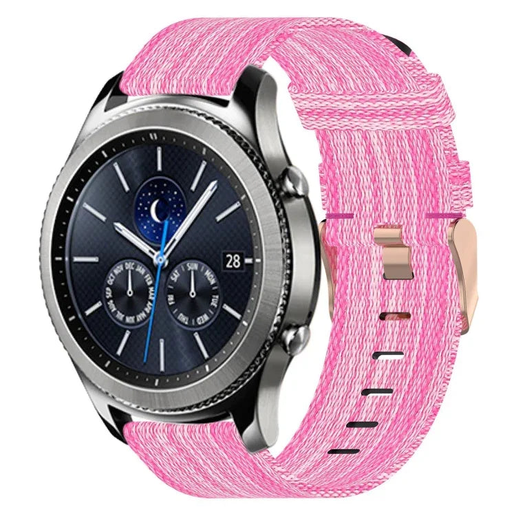 Dây đeo đồng hồ nylon dệt 22mm, Dành cho Samsung Galaxy Watch3 45mm, Dành cho Samsung Galaxy Watch 46mm, Dành cho Samsung Gear S3 Classic, Dành cho Samsung Gear S3 Frontier