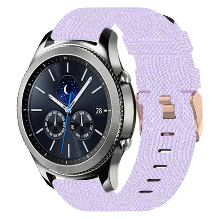 Dây đeo đồng hồ nylon dệt 22mm, Dành cho Samsung Galaxy Watch3 45mm, Dành cho Samsung Galaxy Watch 46mm, Dành cho Samsung Gear S3 Classic, Dành cho Samsung Gear S3 Frontier