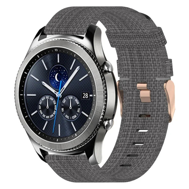 Dây đeo đồng hồ nylon dệt 22mm, Dành cho Samsung Galaxy Watch3 45mm, Dành cho Samsung Galaxy Watch 46mm, Dành cho Samsung Gear S3 Classic, Dành cho Samsung Gear S3 Frontier