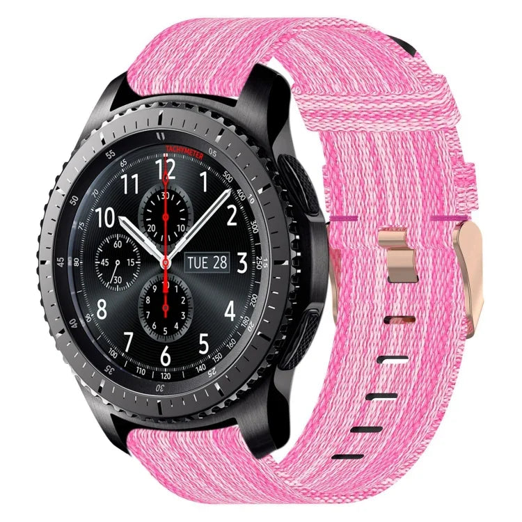 Dây đeo đồng hồ nylon dệt 22mm, Dành cho Samsung Galaxy Watch3 45mm, Dành cho Samsung Galaxy Watch 46mm, Dành cho Samsung Gear S3 Classic, Dành cho Samsung Gear S3 Frontier