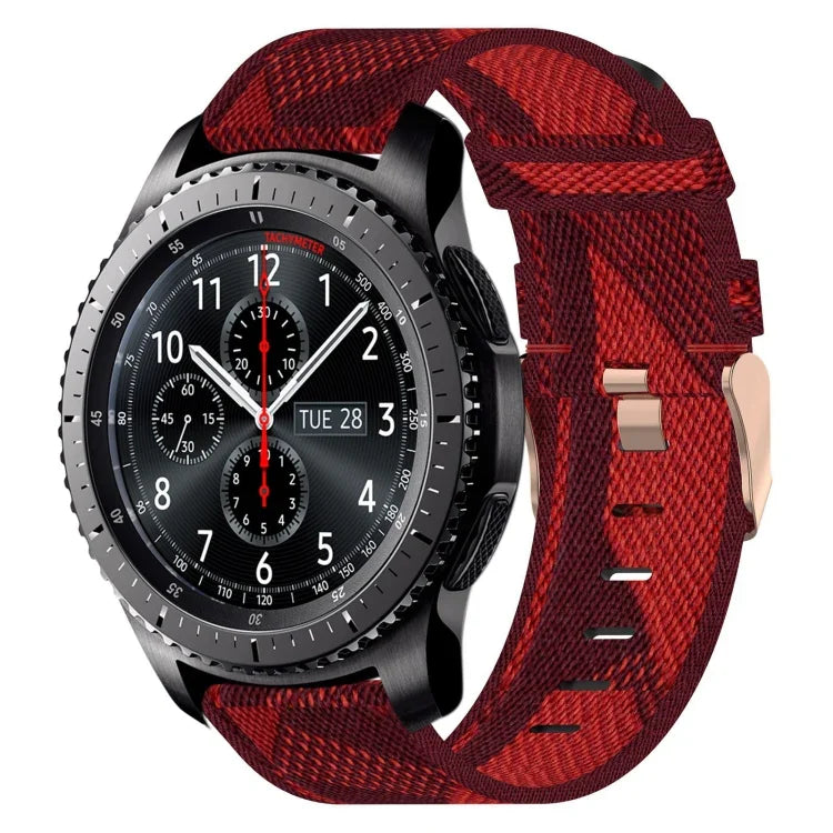 Dây đeo đồng hồ nylon dệt 22mm, Dành cho Samsung Galaxy Watch3 45mm, Dành cho Samsung Galaxy Watch 46mm, Dành cho Samsung Gear S3 Classic, Dành cho Samsung Gear S3 Frontier