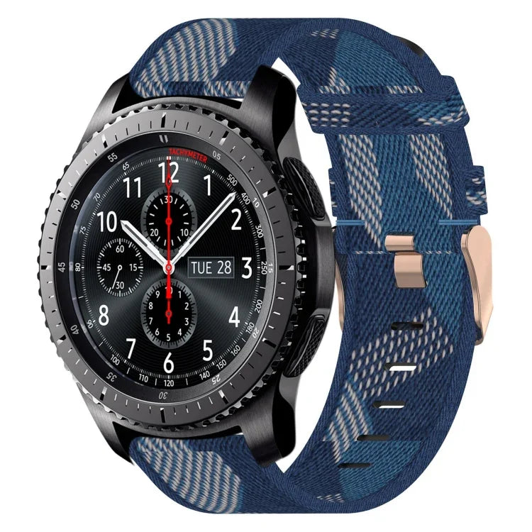 Dây đeo đồng hồ nylon dệt 22mm, Dành cho Samsung Galaxy Watch3 45mm, Dành cho Samsung Galaxy Watch 46mm, Dành cho Samsung Gear S3 Classic, Dành cho Samsung Gear S3 Frontier