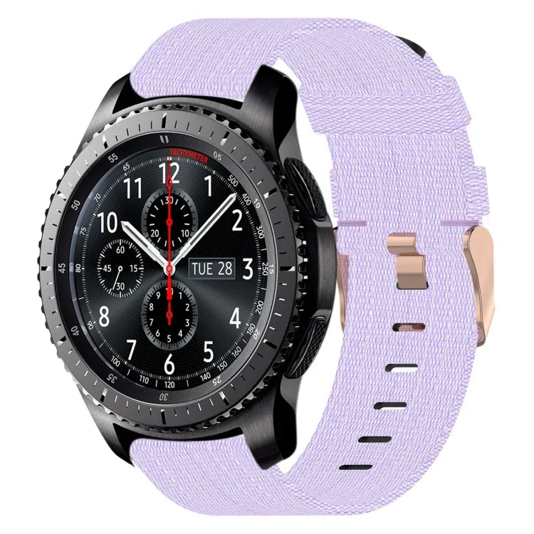 Dây đeo đồng hồ nylon dệt 22mm, Dành cho Samsung Galaxy Watch3 45mm, Dành cho Samsung Galaxy Watch 46mm, Dành cho Samsung Gear S3 Classic, Dành cho Samsung Gear S3 Frontier