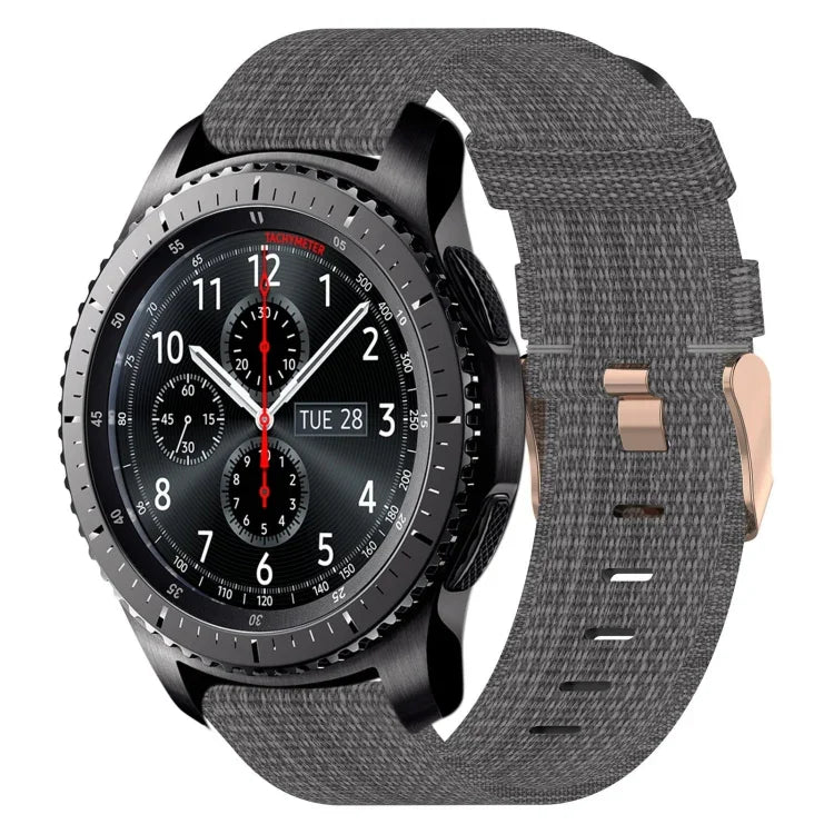 Dây đeo đồng hồ nylon dệt 22mm, Dành cho Samsung Galaxy Watch3 45mm, Dành cho Samsung Galaxy Watch 46mm, Dành cho Samsung Gear S3 Classic, Dành cho Samsung Gear S3 Frontier