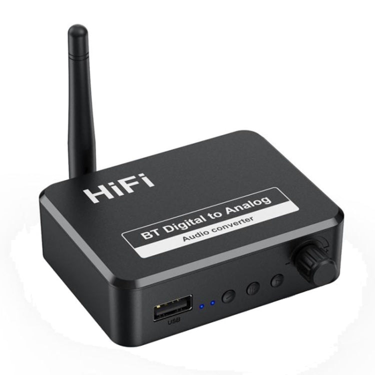 Bộ thu âm nhạc Bluetooth 5.2 B35S chuyển đổi kỹ thuật số sang analog hỗ trợ U-disk, cáp quang, cáp đồng trục, B35S