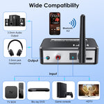 Bộ thu âm nhạc Bluetooth 5.2 B35S chuyển đổi kỹ thuật số sang analog hỗ trợ U-disk, cáp quang, cáp đồng trục, B35S