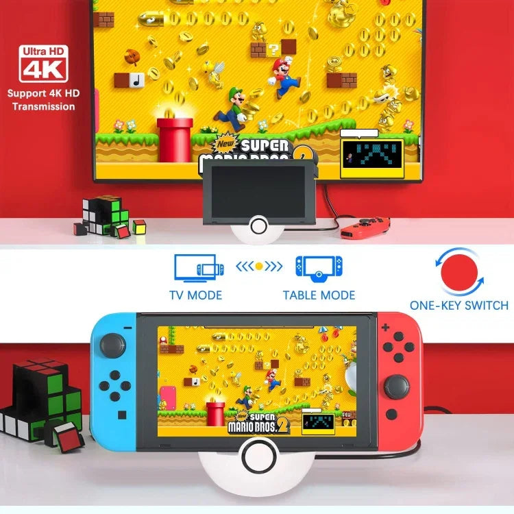 Phụ kiện đế sạc HDMI đa chức năng cho Nintendo Switch, Đế sạc