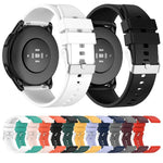 Dây đeo silicone đầu nhô khóa bạc, Dành cho Samsung Galaxy Watch 46mm 22mm