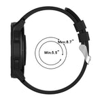 Dây đeo silicone đầu nhô khóa bạc, Dành cho Samsung Galaxy Watch 46mm 22mm