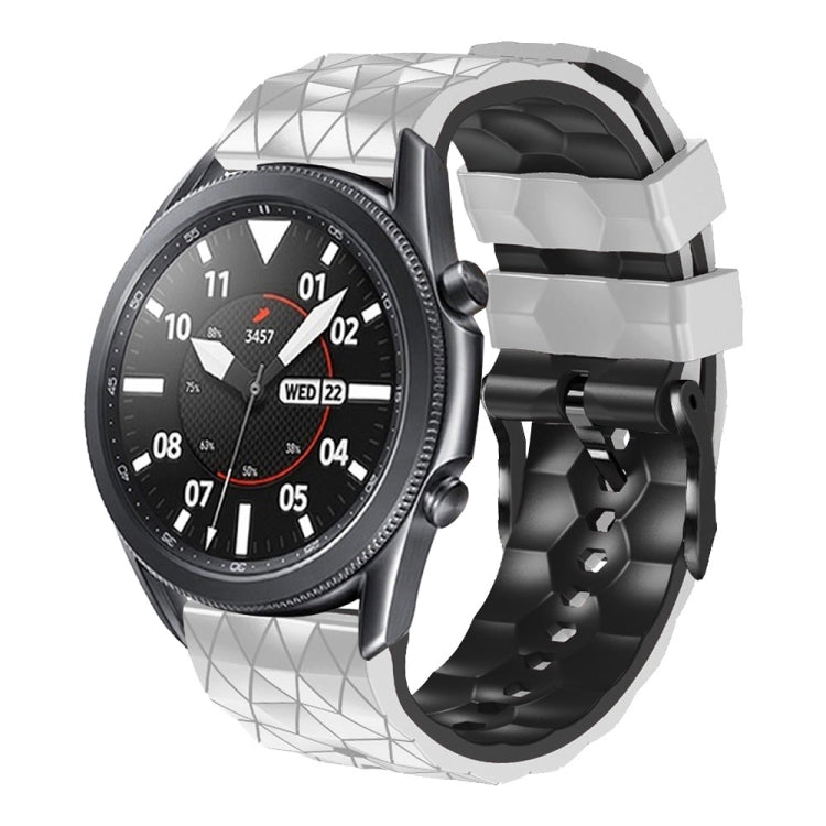 22mm Football Pattern Two-Color Silicone Strap, For Amazfit GTR 3, For Amazfit GTR 3 Pro, For Amazfit GTR 2e, For Amazfit GTR 2