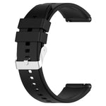 Protruding Head Silicone Strap Silver Buckle, For Huami Amazfit GTS 3 20mm, For Huami Amazfit GTS 2e 20mm, For Huami Amazfit GTS 2mini 20mm, For Huami Amazfit GTS 2 20mm