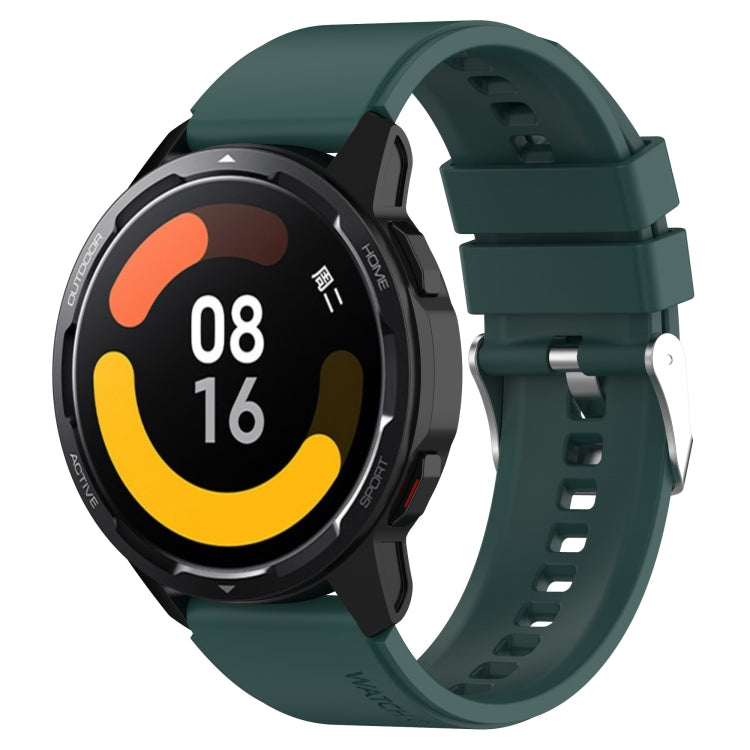 Protruding Head Silicone Strap Silver Buckle, For Huami Amazfit GTS 3 20mm, For Huami Amazfit GTS 2e 20mm, For Huami Amazfit GTS 2mini 20mm, For Huami Amazfit GTS 2 20mm