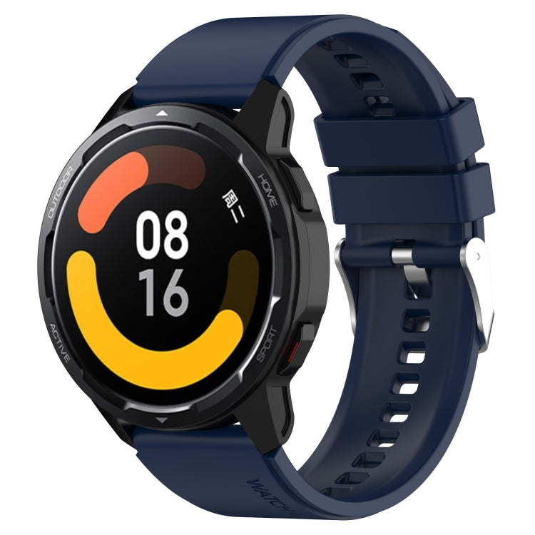 Protruding Head Silicone Strap Silver Buckle, For Huami Amazfit GTS 3 20mm, For Huami Amazfit GTS 2e 20mm, For Huami Amazfit GTS 2mini 20mm, For Huami Amazfit GTS 2 20mm