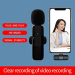 Micro mini không dây kẹp K9 tự động đồng bộ chống ồn trực tiếp với bộ thu 8 chân, K9IP-1