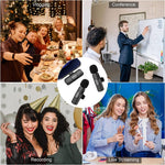 K9 Wireless Clip-on Auto Noise Cancelling Live Mini Microphone for 8-Pin Device 2 in 1, K9IP-2