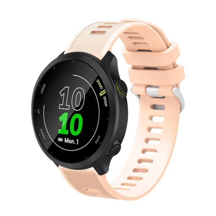 20mm Silicone Twill Watch Band, For Garmin Vivoactive3 Music, For Garmin Forerunner 245, For Garmin Forerunner 245 Music, For Garmin Forerunner 645