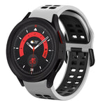 Dây đồng hồ silicone hai màu thoáng khí 20mm, dành cho Samsung Galaxy Watch 5 40mm, dành cho Samsung Galaxy Watch 5 44mm