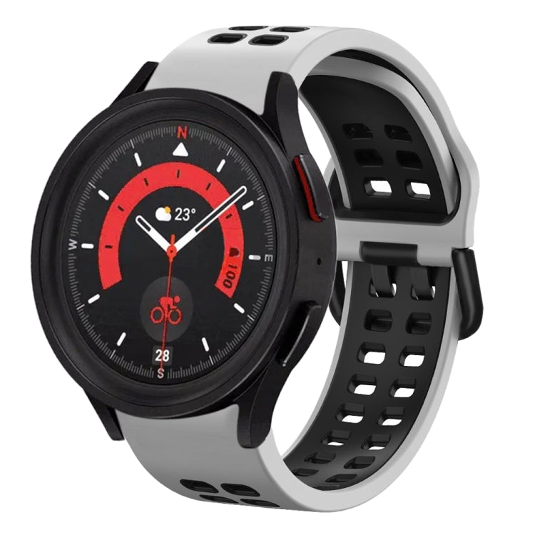 Dây đồng hồ silicone hai màu thoáng khí 20mm, dành cho Samsung Galaxy Watch 5 40mm, dành cho Samsung Galaxy Watch 5 44mm