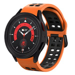 Dây đồng hồ silicone hai màu thoáng khí 20mm, dành cho Samsung Galaxy Watch 5 40mm, dành cho Samsung Galaxy Watch 5 44mm